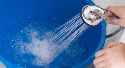 Soda with hot water to enhance penis