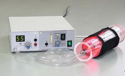 Physiotherapy vacuum pump