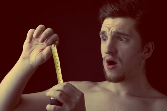 men measure penis size before enlargement surgery