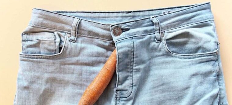 the carrot symbolizes the penis enlarged by soda