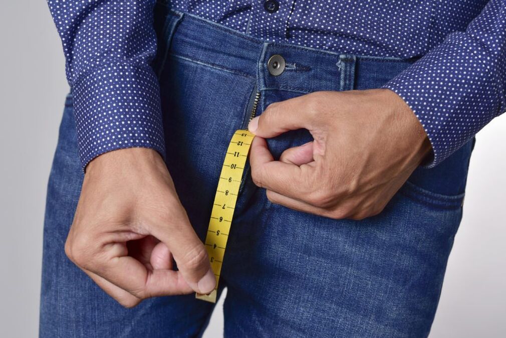 measure the size of the penis after enlargement